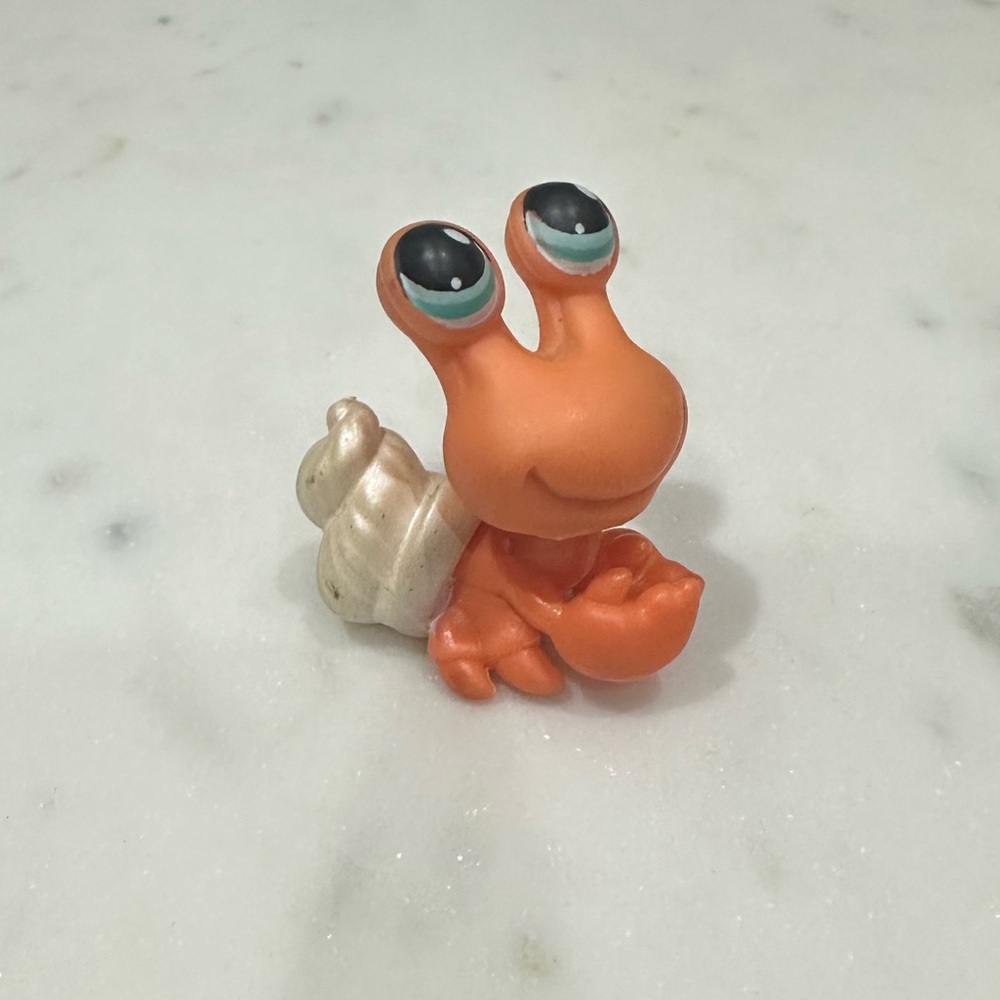 LPS #188 Hermit Crab Orange 2004 Authentic Toy Collector HasbroLittlest PetShop
